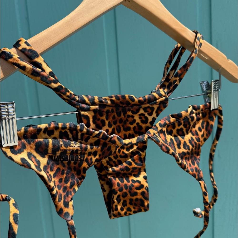 Handmade Leopard Print Bikini Set - Bold Animal Print